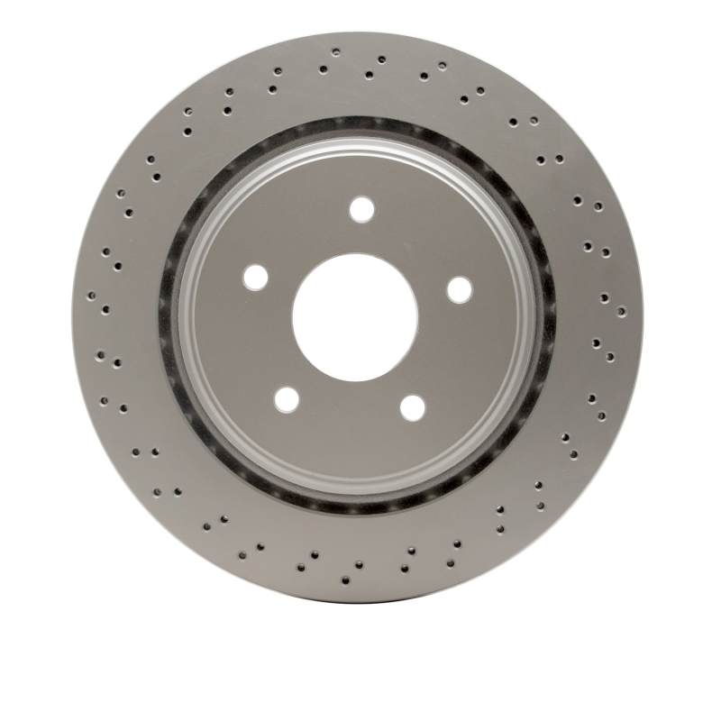 Cadillac XLR Brake Rotor (1) - Rear - R1 Concepts - Drilled GeoSPEC Coated - `06-`13